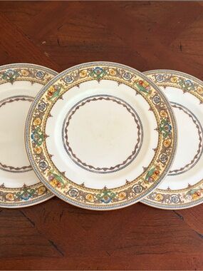 Vintage Plymouth pattern by Minton Salad or Lunch Plates set of 3, England 1925